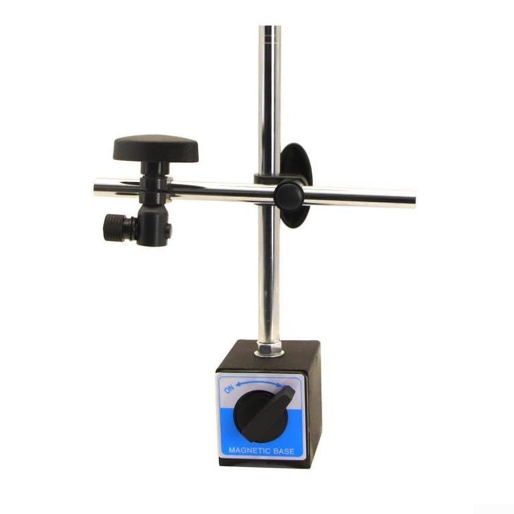 Metall für Messuhr-Halter mit Magnetfuß und Feineinstellung für 0–10 mm Messgerät, geeignet für genaue Messung und Prüfung (1 Set)