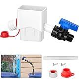 Downspout Diverter, WADEO Rain Barrel Diverter Fits for 2'x 3' Standard Downspout, Rainwater Collection System with Two Water Outlets to Collect Rainwater from Gutter, with 5FT Hose