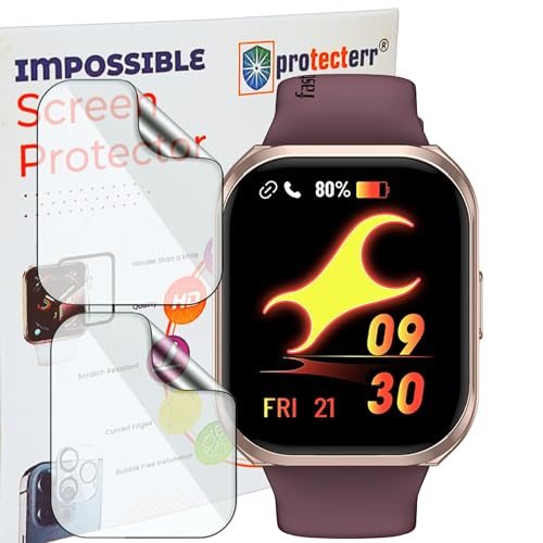 Image of 2-Pack Screen Guard for Fastrack Limitless FS1+ 2.01 inch inch Smartwatch Protector | Flexible, Unbreakable, Bubble-Free Installation | Not Tempered Glass | Edge-to-Edge Coverage