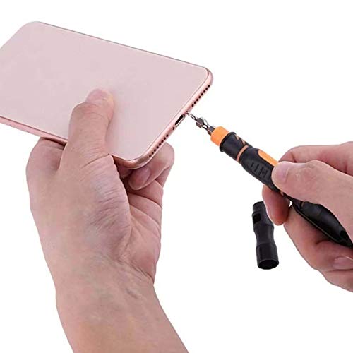 Portable Pocket Pen Screwdriver Set - Precision Screw Driver Multi-Tool Set With Philips And Flat Head Double Ended Magnetic Bits #TOP6