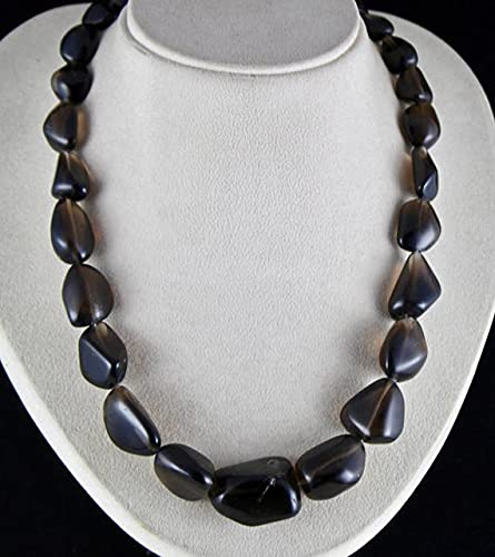 Quartz fumé naturel LKBEADS en grands cabochons polis pour enfiler facilement