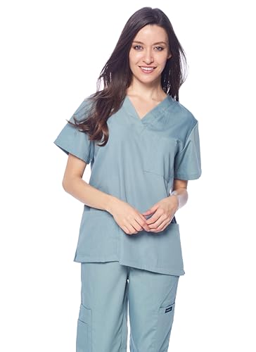 image for Dagacci Medical Uniform Womens and Mens Scrub Set Unisex Medical Scrub