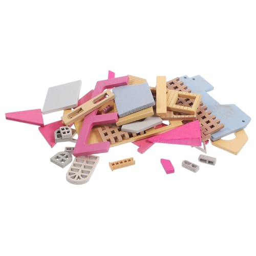 IMIKEYA Miniatur Haus Holz Unfertige Villa DIY Montagehaus Modellhaus Szene Layout Ornament Anleitung Bauen Hütte Dekor IMIKEYA Miniatur Haus Holz Unfertige Villa DIY Montagehaus Modellhaus Szene Layout Ornament Anleitung Bauen Hütte Dekor