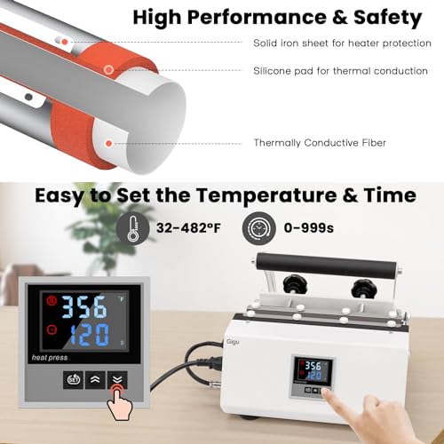 Gigu YF73-30 Tumbler Heat Press Machine For 20Oz-30Oz Sublimation Blanks Tumblers Press, 11-16Oz Mug Press thumb #4