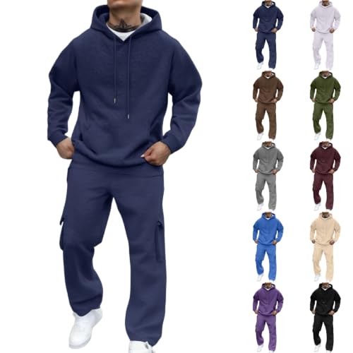 Elneeya Sweatsuits for Men Two Piece Outfit Lounge Comfort Gym Tracksuits - image 1