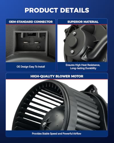 Image of KAX 700245 Blower Motor for H3 2006-2010, H3T 2009-2010, Solstice 2006-2009