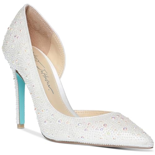 Blue by Betsey Johnson Womens Hazil Embellished D'Orsay Heels2