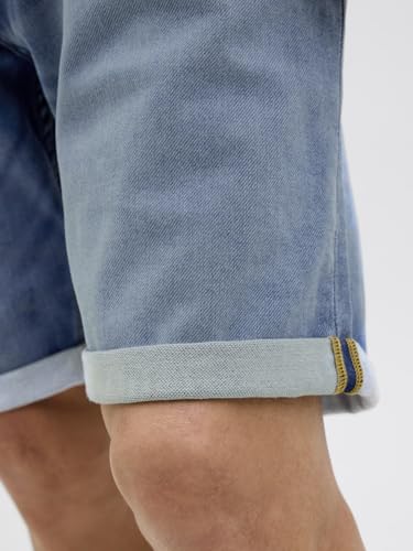 JACK & JONES Herren Jeans-Shorts, Farbe:Blau, Größe:S – Ansicht 2