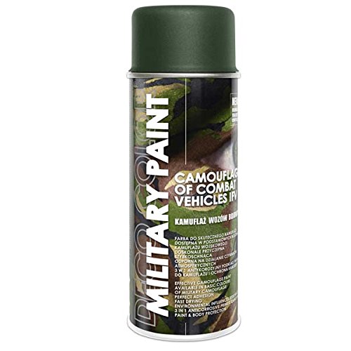 Deco Color 1 Stück 400ml Militär Army Militärlack Lackspray Nato Farbe wählbar (Bronzegrün RAL 6031)