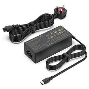 65W USB C Laptop Charger Compatible with Lenovo ThinkPad T14 T15 T480 T480s T490 T490s T580 T590 Chromebook C330 S330 100e 300e 500e Yoga 720 910 920 Chromebook Power Supply Charger