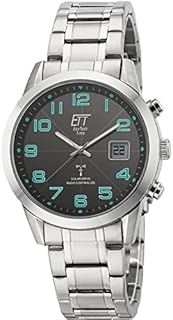 ETT Eco Tech Time Funk Solar Herren Uhr Analog mit digitalem Datum mit Edelstahl Armband EGS-11500-22M