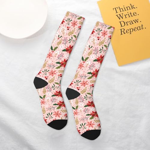 Image of Knee High Socks for Women Girls Fashion Women's Festival Stockings for Casual Running Work Travel