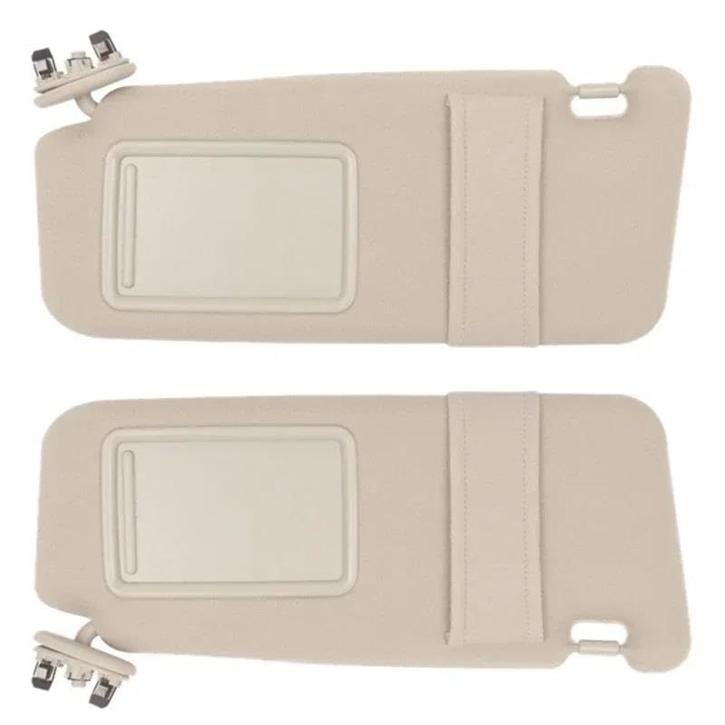 Pare-soleil avant pour Toyota Camry 2007-2011 beige avec miroir de courtoisie haut de gamme