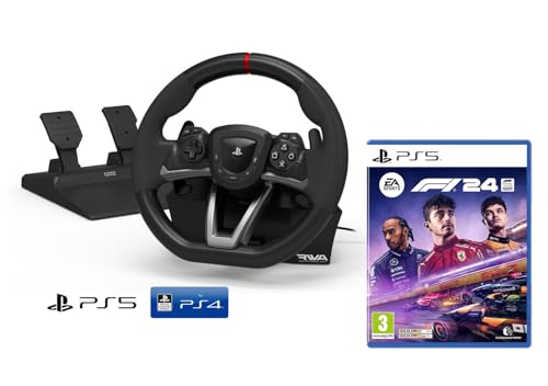 Volante e pedali PS5 Licenza Sony PlayStation 5 PS5 [Nuovo modello compatibile PS5] + F1 2024 Formula 1 2024 [PS5]