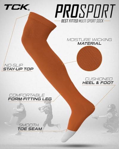 Image of Baseball Softball Over the Knee Socks Prosport | Durable Performance | Double Welt Top | Smooth Toe | Moisture Wicking