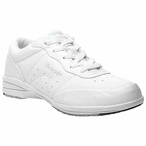 Propet Women's Washable Walker Shoe, White, 7.5 Wide US