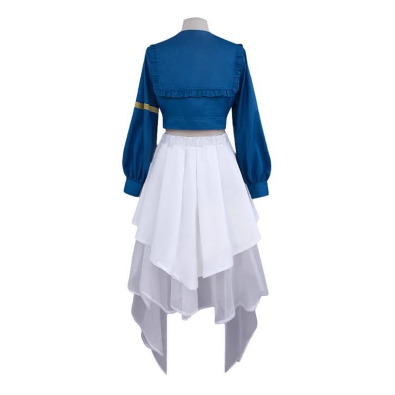 Disfraz cosplay anime Anon Chihaya uniforme falda blanca miniatura 3