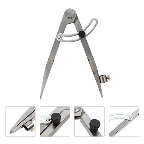 ULTECHNOVO Divisor de Aço Caranguejo Bússola de Couro Bússola de Espaçamento Ajustável Diy Wing Divi