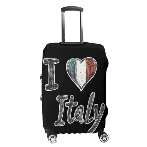 I Love Italy Italian Luggage Covers Washable Travel Suitcase Cover Elastic Baggage Protector4