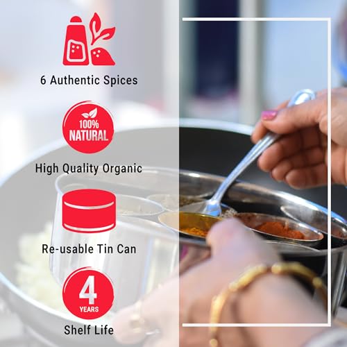 Flavor Temptations Indian Spice Sampler Kit Gift Set By Flavor Temptations | 6 Salt-Free thumb #3
