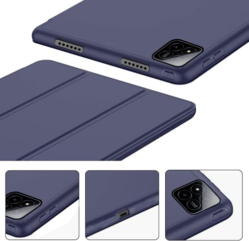Image of TGK Trifold Cover for Xiaomi Mi Pad 7 11.2 inch Case /Pad 7 Pro with Pencil Holder (Blue)