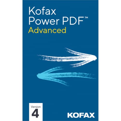 KOFAX Power PDF Editor Advanced (V4) | Lifetime License/1PC | Activation Code by Email