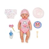 Baby Born Lena Pink, 36 cm große Puppe mit 7 Funktionen für Kinder ab...