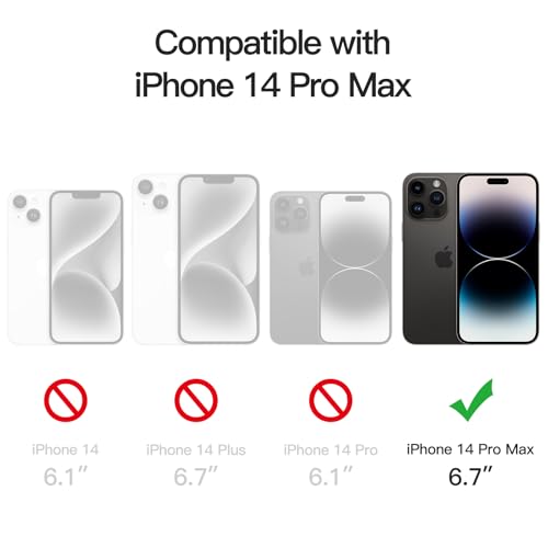 Image of JETech Magnetic Case for iPhone 14 Pro Max, Black