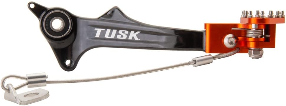Tusk Aluminum Brake Pedal Orange Tip Compatible with KTM 690 Enduro R 2019-2024