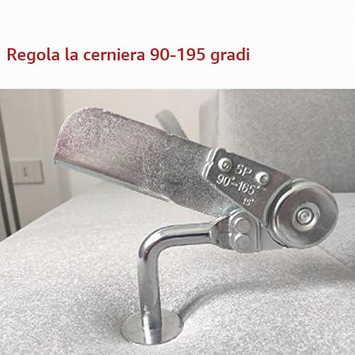 Cerniere Divano Regolabile in Altezza Angolo Hardware Divano Poggiatesta Cricchetto Cerniera di Regolazione Multifunzionale 90-195 Gradi (2 Pezzi)
