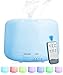 SaponinTree Humidificador Aromaterapia Ultrasónico, 300ml Portátil Difusor de Aceites Esenciales, 7 Color Luz Cambiado, Auto-Apagado, para Hogar, Oficina, Bebé, Dormitorio, Bebé etc