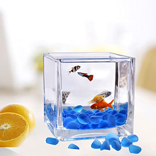 ZHANGJINYISHOP2016 Vis Tank Desktop Vierkant Transparant Glas Mini Kantoor Thuis Vechten Vis Tank Creatieve Siervis… - Afbeelding 7