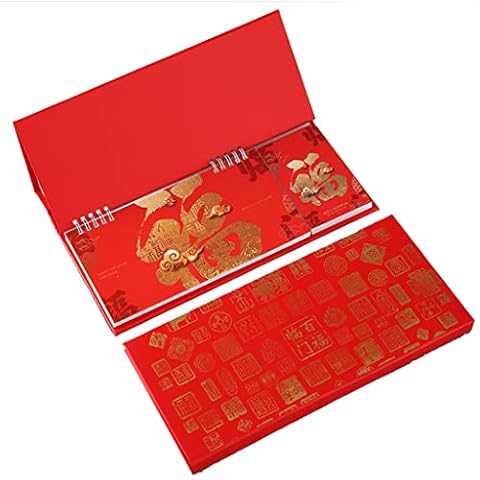 XIAOLI Table calendar 2022 Desk Calendar Desk Calendar 2022 With Notes Content Date, January 2022 December 2022, 5.5ft 11.6ft Desktop Calendar Desk calendar (Color : A) Cover