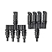 Produktbild Solarpanel Photovoltaik Kabelstecker T Steckverbinder, MC-4 Solarkabelverbinder 3-fach Verteiler Stecker + Buchse Splitter (1Y4)