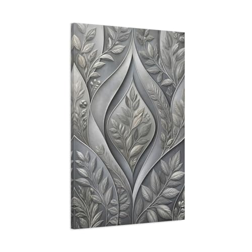 Impression sur toile feuilles botaniques premium avec châssis de 3cm
