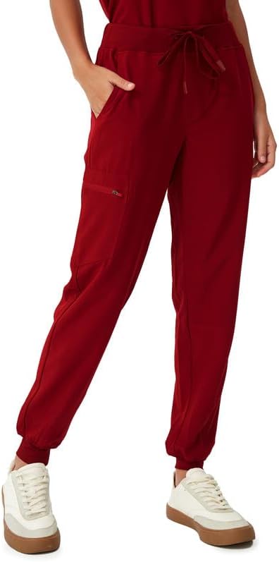 Scrubs for Women, V-Neck Scrubs Top & Cargo Pants with 10 Pockets - Image 5