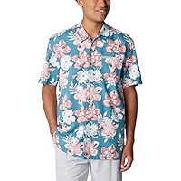 Chemise Columbia PFG Bonehead Homme XL - Manches Courtes Poisson Imprimé