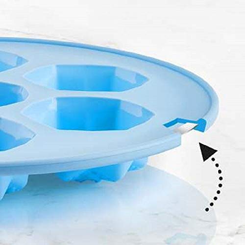 Trudeau 9'' Structure Round Cake Heart 6 Ct Muffin Pan, 9", Pink #TOP1