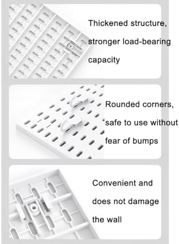 Multifunctional Pegboard Wall Organizer Kit, 22x19.5cm Tool Storage Panels for Kitchen, Bedroom, Office & Bathroom - Versatile Organization Solutions