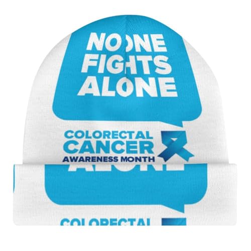 Colorectal Cancer Awareness Month Blue Ribbon 2023 Kids Beanie Hat for for Girls Boys Children Cap Winter Knitted Chemo Cancer Headwear Accessories Gifts Decoration4