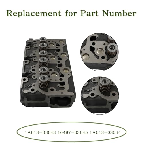 Image of Engine Cylinder Head Kits Replacement for Kubota Tractor L2900 L3000 L3010 L3130 D1503