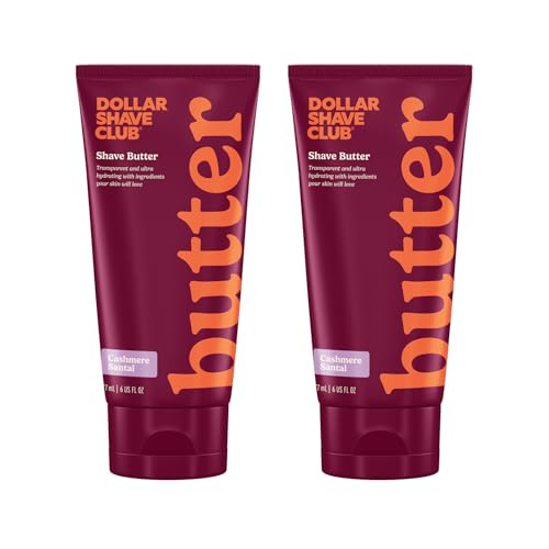 Dollar Shave Club For Women - Shave Butter 6oz (2 Pack) - Clear Shave Cream