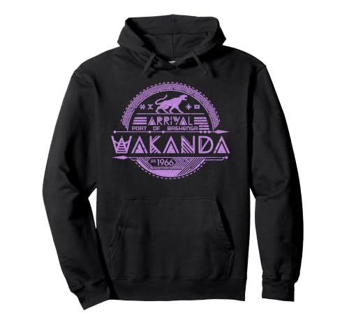 Image of Marvel Avengers Black Panther Port Of Bashenga Wakanda Pullover Hoodie