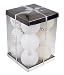 Large White Shatterproof Christmas Ornaments - 12 Pack Variety Bundle - 80mm