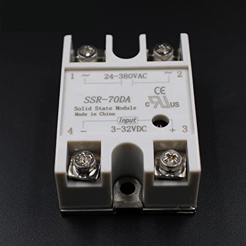 Relé de estado sólido SSR 70A monofásico compatible con controlador PID 3