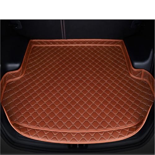 Tapis de coffre pour Volvo XC90 5 places 2015-2019 doublure marron
