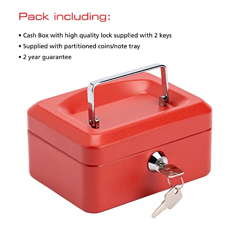 Sterling Locks 701972 Geldkassette, rot