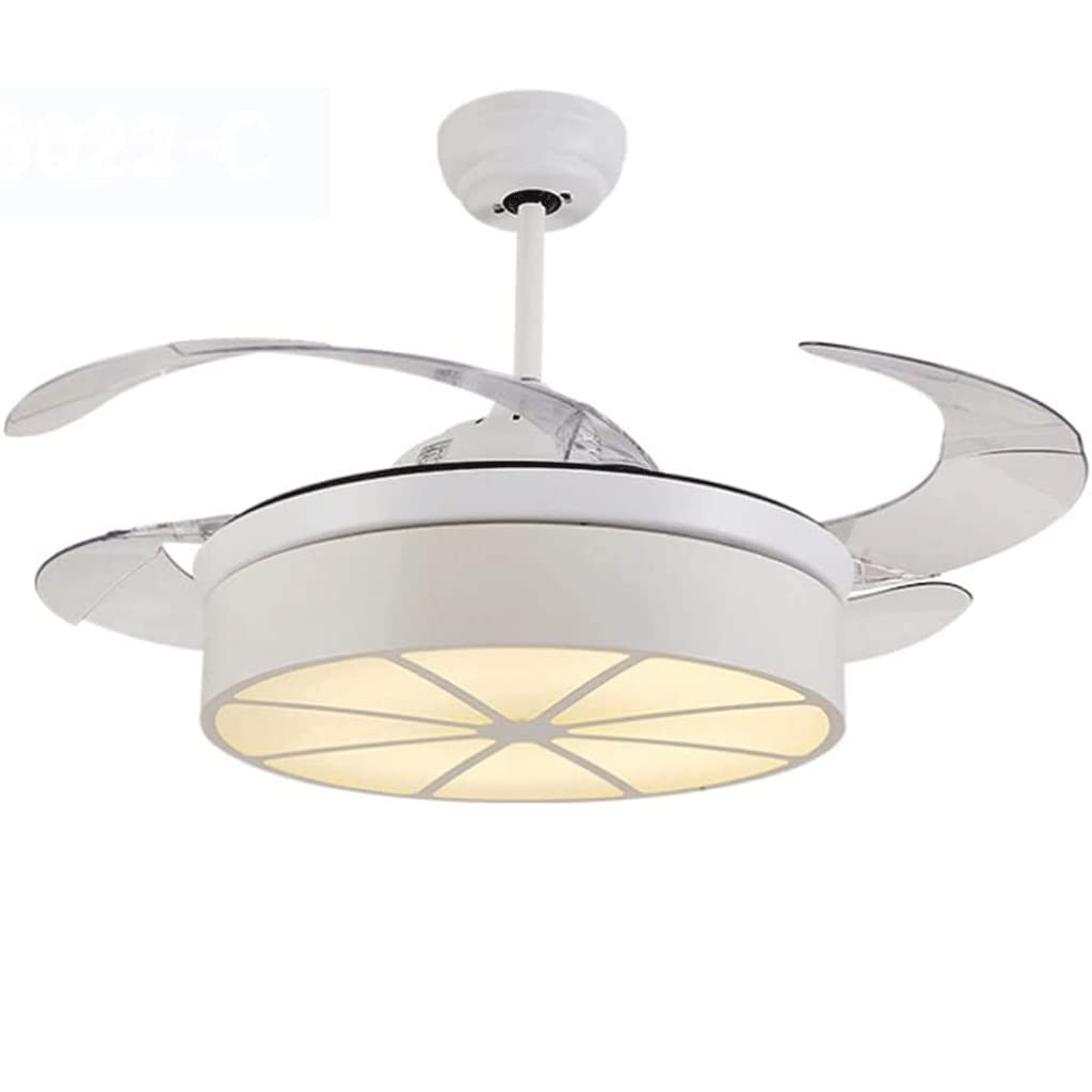 Ventilateur de plafond discret et variateur de lumière pour une chambre à coucher apaisante