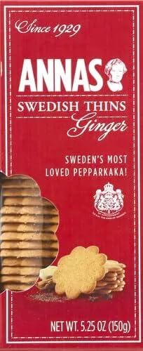 Anna's Swedish Thins Ginger -- 5.25 oz (Pack of 1) thumbnail 2