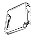 Huanlong Slim Polycarboante Plated Plastic Exact Fit Snap On Case for Apple Watch (Silver, 38mm)
